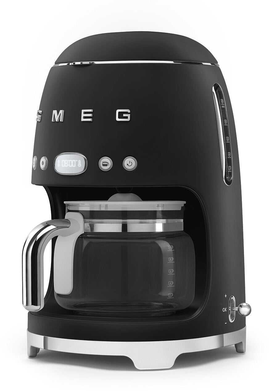 SMEG DRIP COFFEE MAKER 50�STYLE BLACK MATTE DCF02BLMEU