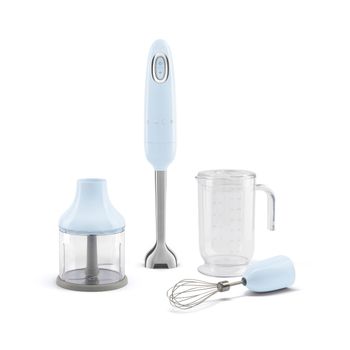 SMEG HAND BLENDER WITH ACCESORIES 50�STYLE BLUE PASTEL HBF03PBEU